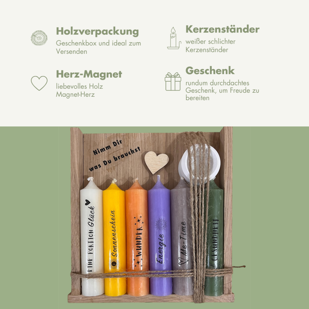 Stabkerzen-Set: Nimm dir was du brauchst