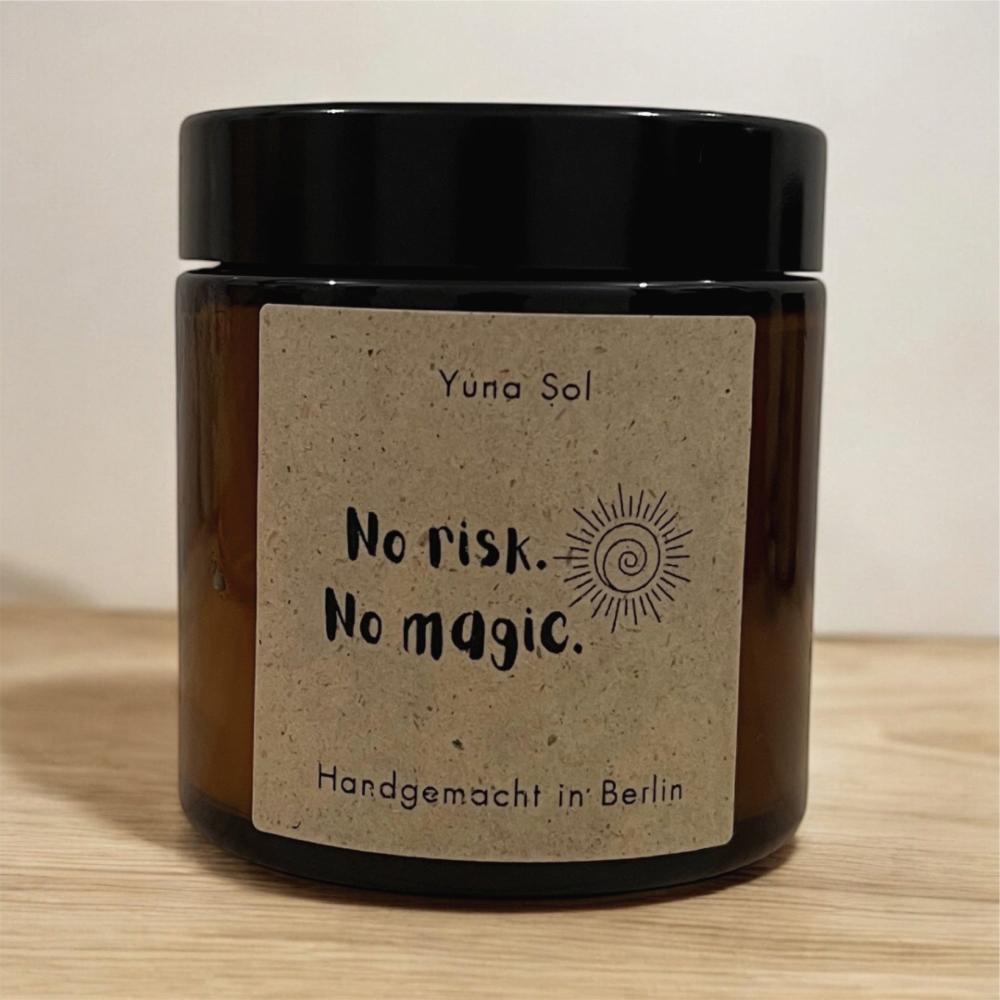 Kerze im Glas - No risk. No magic