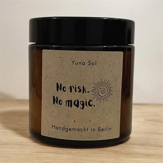Kerze im Glas - No risk. No magic
