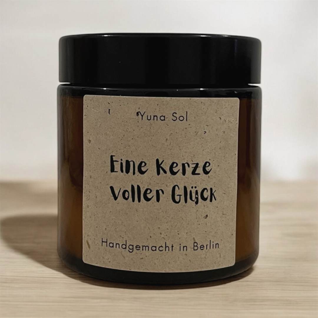 Kerze im Glas - Eine Kerze voller Glück