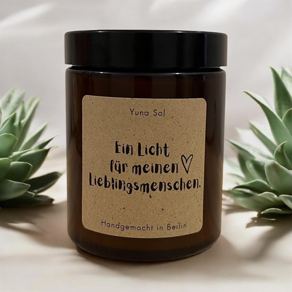 Kerze im Glas - Ein Licht für meinen Lieblingsmenschen