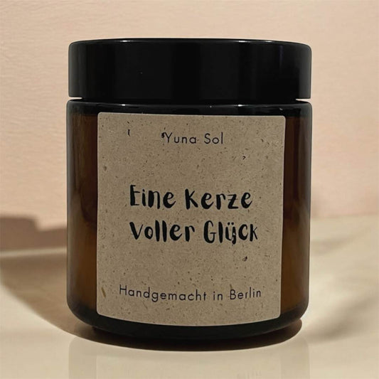 Kerze im Glas - Eine Kerze voller Glück
