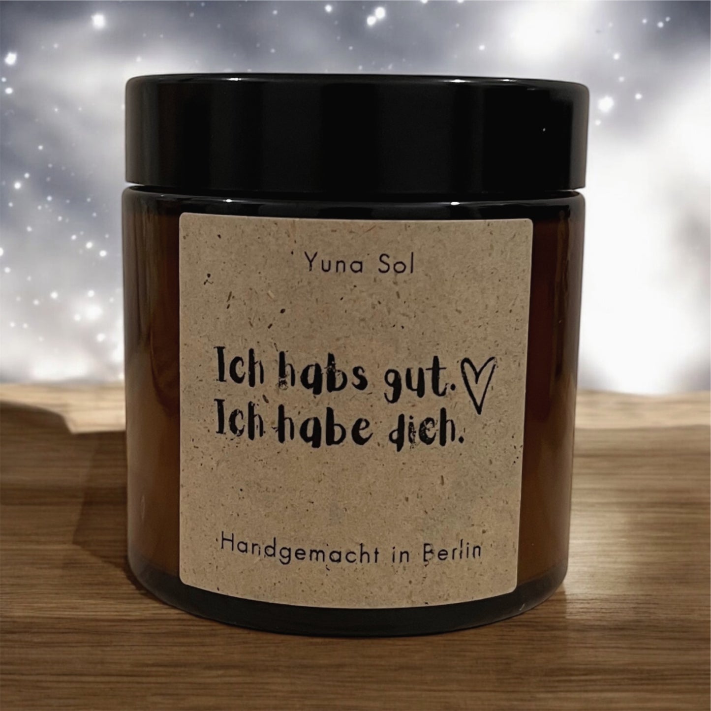 Kerze im Glas - Ich habs gut. Ich hab dich
