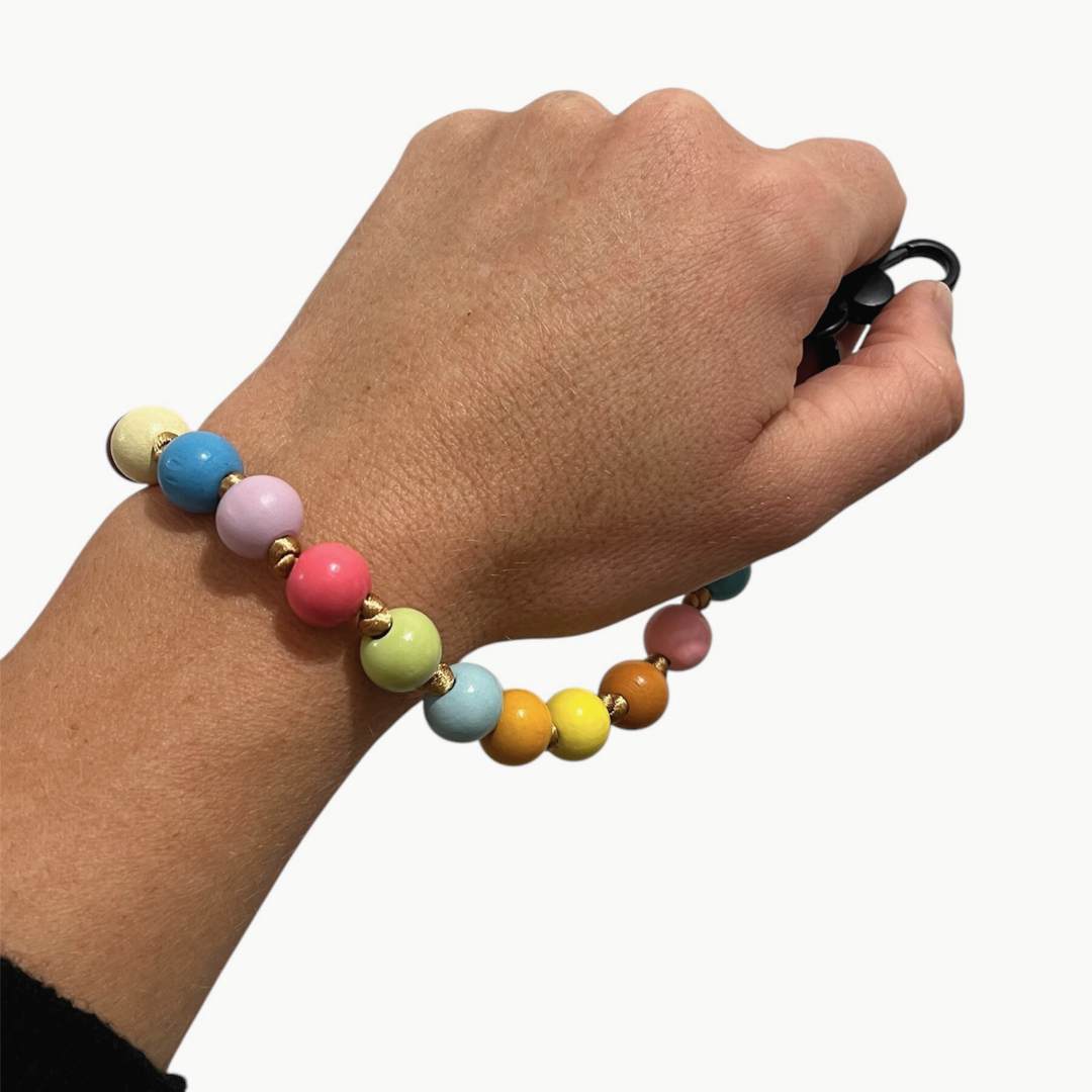 Perlenband - Handykette kurz - Schlüsselanhänger