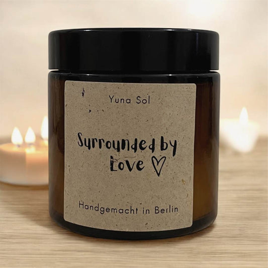 Kerze im Glas - Surrounded by love