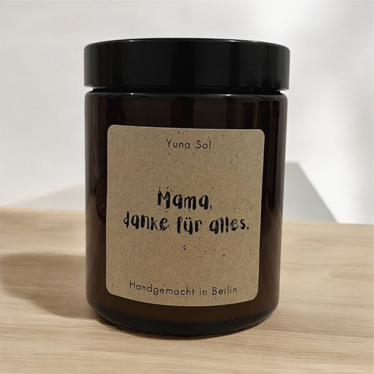 Kerze im Glas - Mama, danke für alles