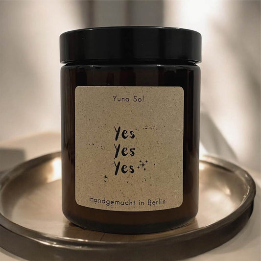 Kerze im Glas - Yes Yes Yes