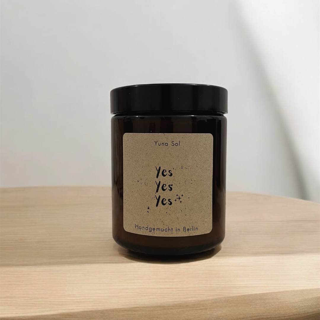 Kerze im Glas - Yes Yes Yes